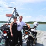 Photo - Wayne and wife Jackei on Peel's Ferry, AR.