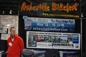 Photo - Asheville Bikefest booth at Greenville IMs show