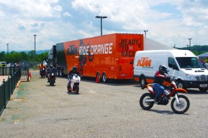 Photo - KTM riders returning to the Asheville Bikefest