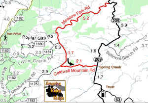 Meadow Fork Road Map