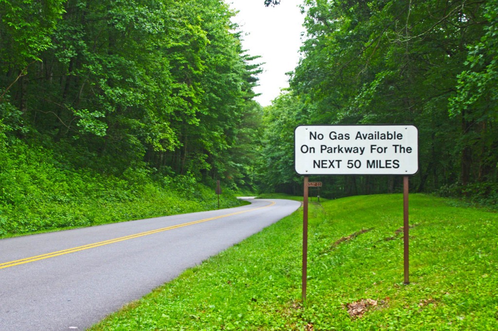 photo-no-gas-sign-on-blue-ridge-parkway