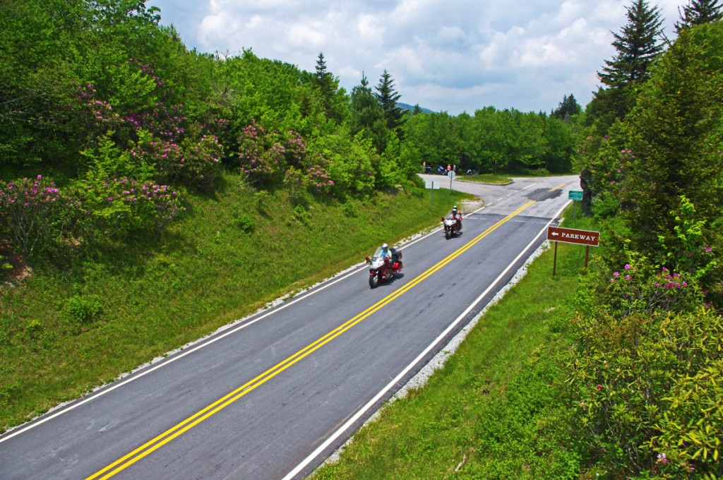 Great Motorcycle Rides in North Carolina - Pisgah Triangles - NC 215