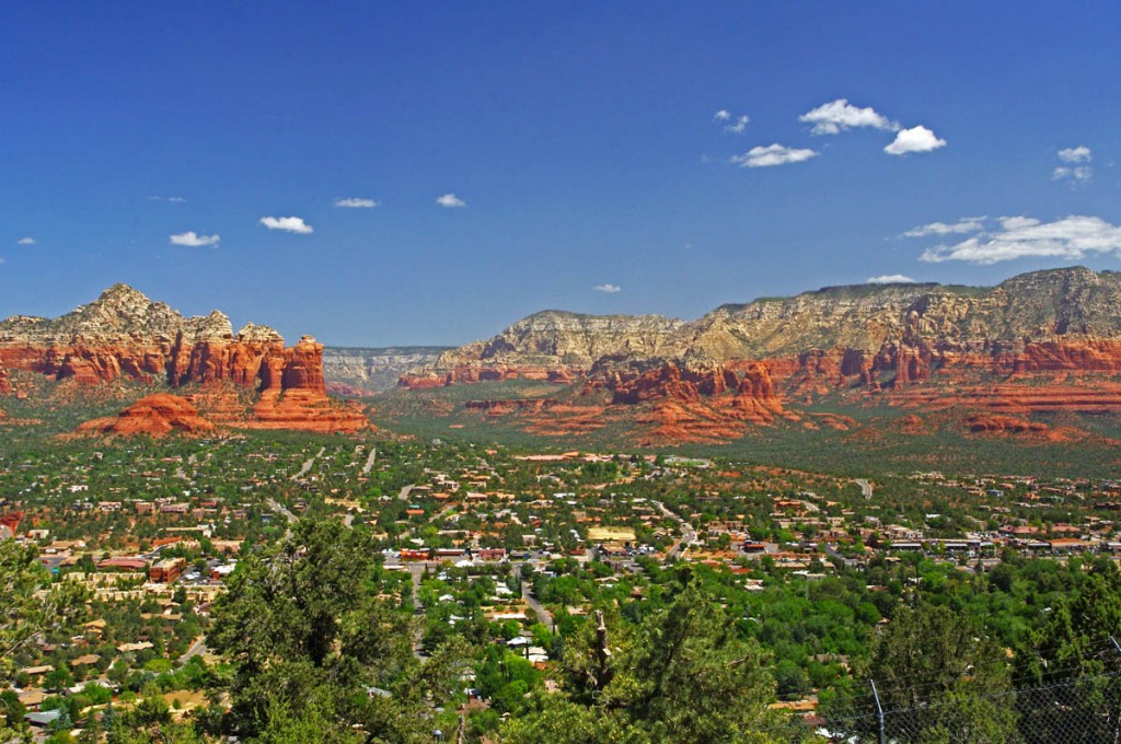 Motorcycle Rides in Arizona: Sedona, Scottsdale area - one of the best overlooks of Sedona