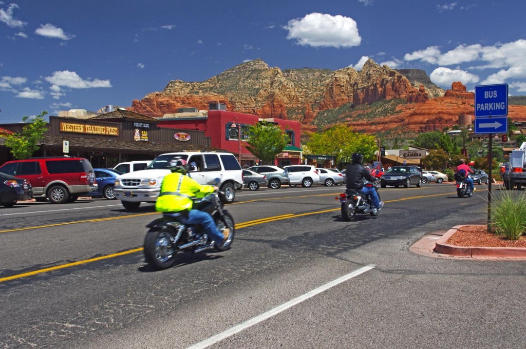 Motorcycle rides in Arizona: Sedona, Scottsdale area - Sedona is a popular destination for motorcycle riders for obvious reasons.