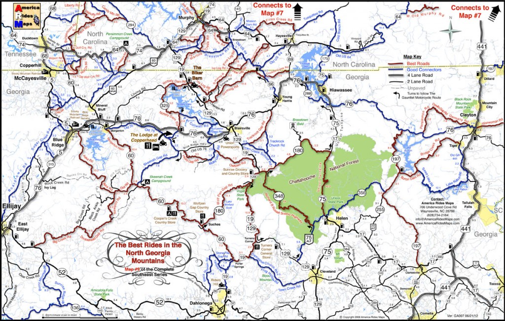Georgia motorcycle rides map
