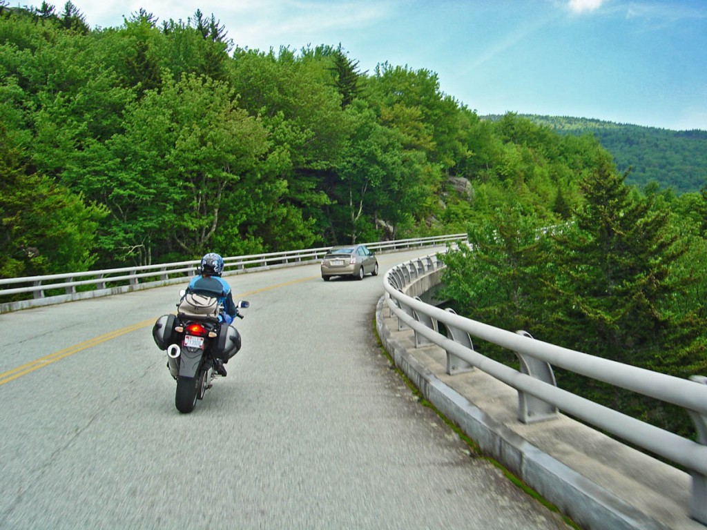 Motorcycle Riding on the Blue Ridge Parkway - Safety Tips - Courteous Passing and Signal your intentions - Choose your passing spots carefully and wisely.