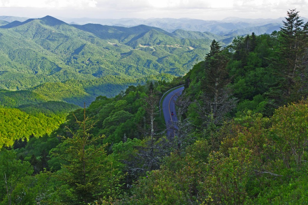 Best Blue Ridge Parkway Overlook by Motorcycle - Waterrock Knob