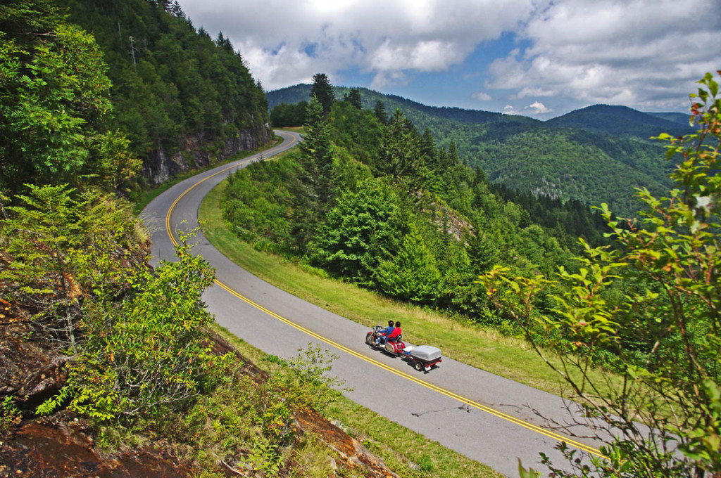 Blue Ridge Parkway-motorcycle-view