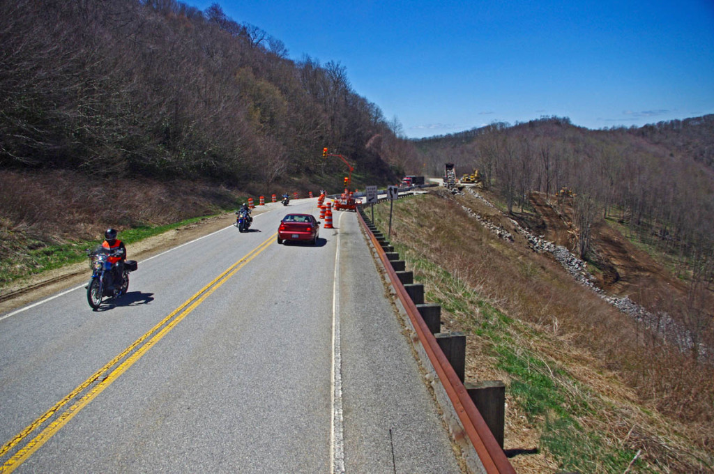 photo - Cherohala Skyway repair work