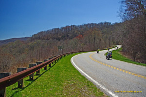 Great views, nice pavement, low traffic, and miles and miles of sweeping curves make the Cherohala Skyway a top motorcycle ride.