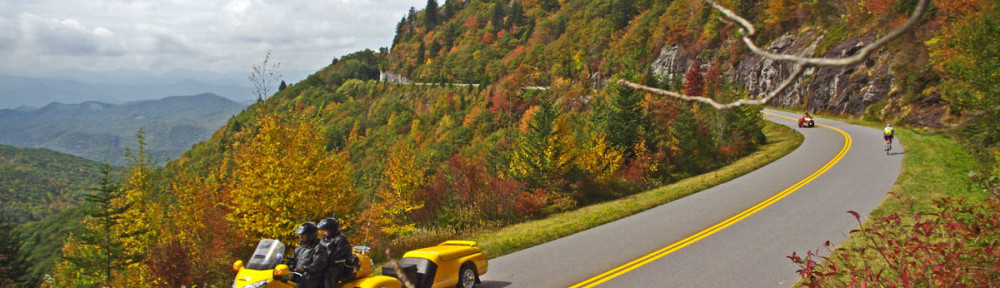 Blue Ridge Parkway Fall Motorcycle