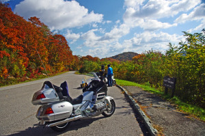Blue Ridge Parkway Fall Motorcycle