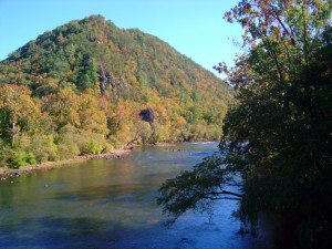 French Broad River in Hot Springs, NC
