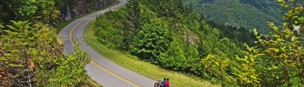 Blue Ridge Parkway-motorcycle-view