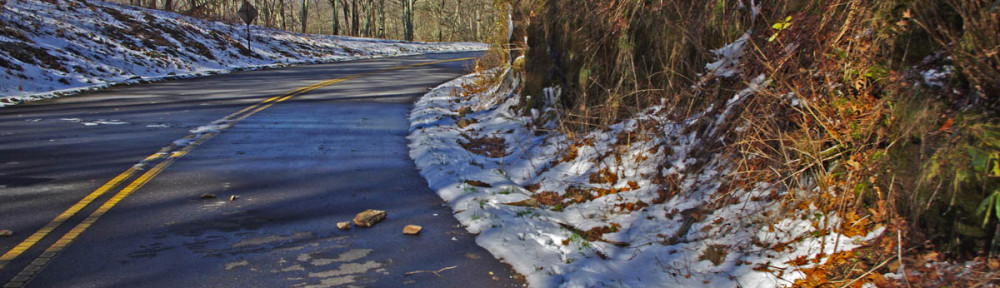 photo - small slide on Blue Ridge PArkway