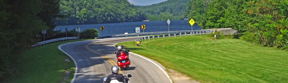 Section of NC 215 near Lake Logan.